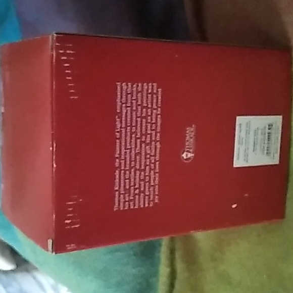 Vintage Musical Water Globe Santa Thomas Kinkade Painter of Light - Picture 13 of 16